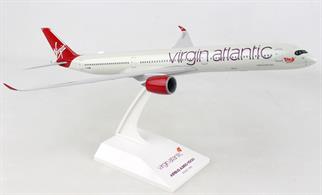 A superb slot together plastic model of a Virgin Atlantics Airbus A350-100 Airliner