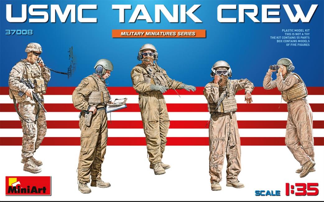 MiniArt 1/35 37008 USMC Tank Crew Figure Set