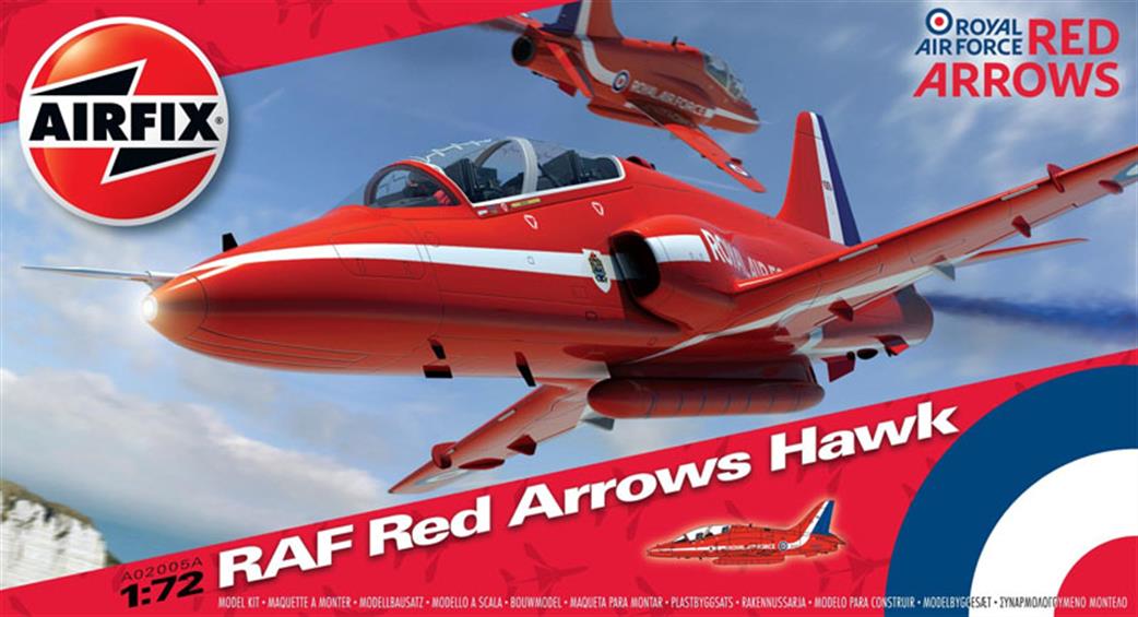 Airfix 1/72 A02005 Red Arrows BAe Hawk Plastic Kit