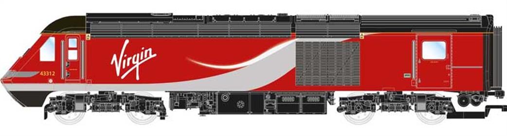 Hornby OO R3390TTS Virgin East Coast Class 43 HST Train Pack with TTS Sound
