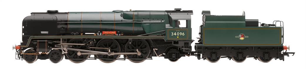 Hornby R3524 BR 34096 Trevone Rebuilt Bulleid West Country Class 4-6-2 BR Lined Green Late Crest OO