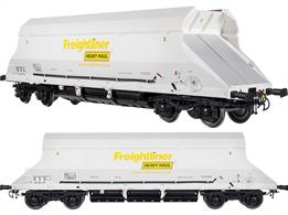 A finely detailed O gauge model of the Freightliner HIA limestone hopper wagons. These high capacity stone hoppers will be ideal for service with the Dapol class 66 diesel locomotives.The models feature a diecast chassis for good weight with full underframe, hopper door and hopper operating mechanism detailing, riding on highly detailed bogies including the suspension springs and snubbers. Body detailing includes air pipes along the side, brake wheels and access door handles. Like all Dapols' recent O gauge models these wagons run on pip-point axles for minimal friction, have sprung buffers and drawgear, to be fitted with screw couplings.Model finished as wagon number 369044 in white.