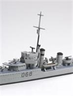 Tamiya 1/700 Royal Australian Navy WW2 Destroyer Vampire Kit 31910Compact 1/700 scale assembly model kit of the HMAS Vampire. Includes high-quality decals for ship markings as well as a flag sheet.Glue and paints are required