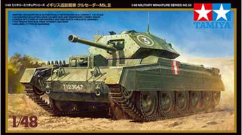 Tamiya 32555 1/48 Scale British WW2 Crusader Mk3 TankLength 138 mm