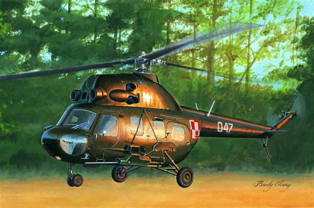 Hobbyboss 87242 Mil Mi2US Russian Gunship Helicopter Plastic Kit 1/72