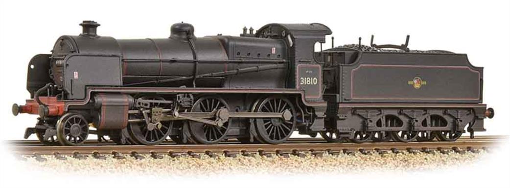 Graham Farish N 372-935 BR 31810 N Class 2-6-0 Mogul BR Lined Black Late Crest Weathered