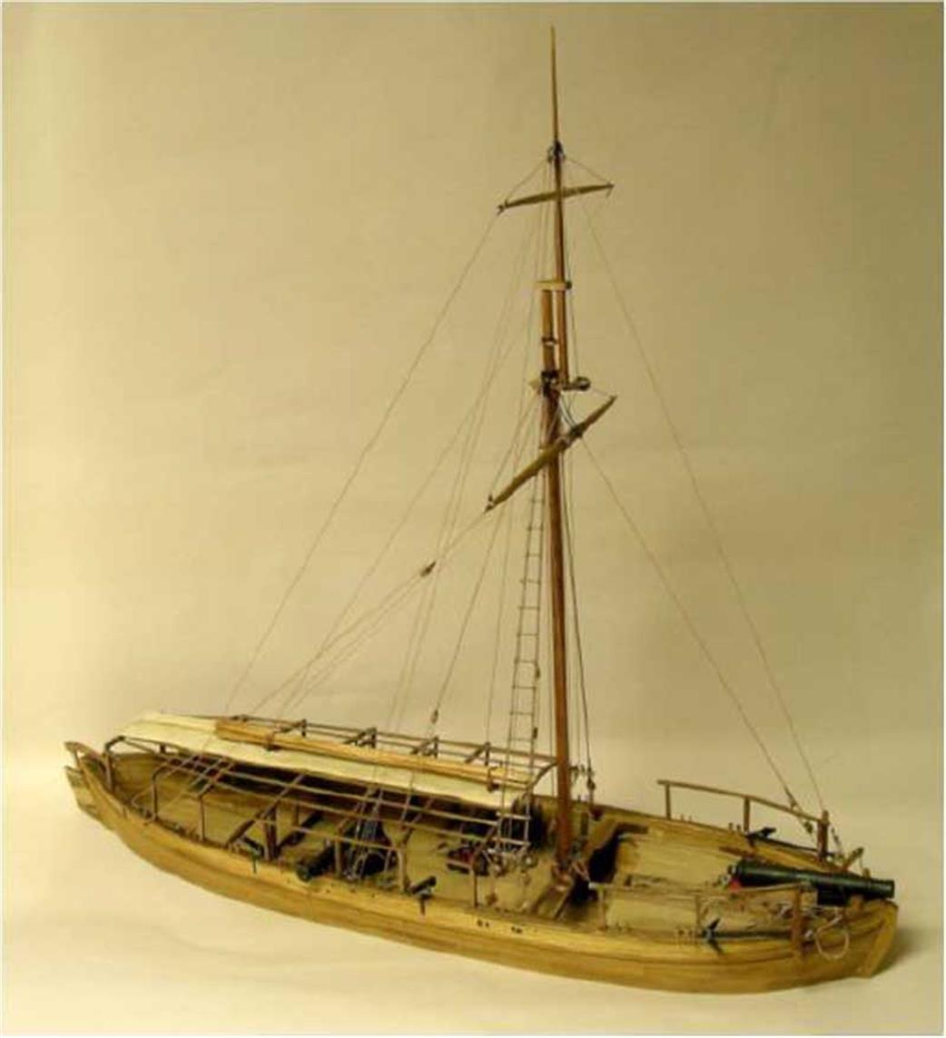 Model Shipways MS2263 Gunboat Philadelphia (1776) Plank on Frame kit 1/24