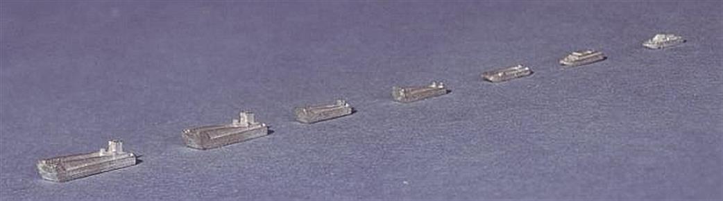 Navis Neptun 1/1250 1389H LCM 6 LCS 6x WW2 Allied Landing Craft 1944