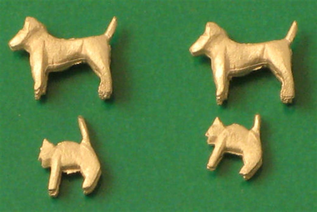 Springside OO A2 Cats & Dogs Whitemetal