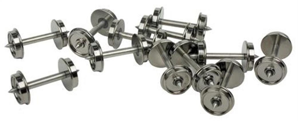 Walther OO WH920-2302 10.5mm Disc Wheels Metal Axles Pack 12
