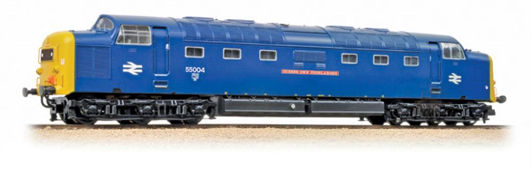 Bachmann 32-534DS BR 55004 Queens Own Highlander Class 55 Deltic Locomotive BR Blue DCC & Sound OO