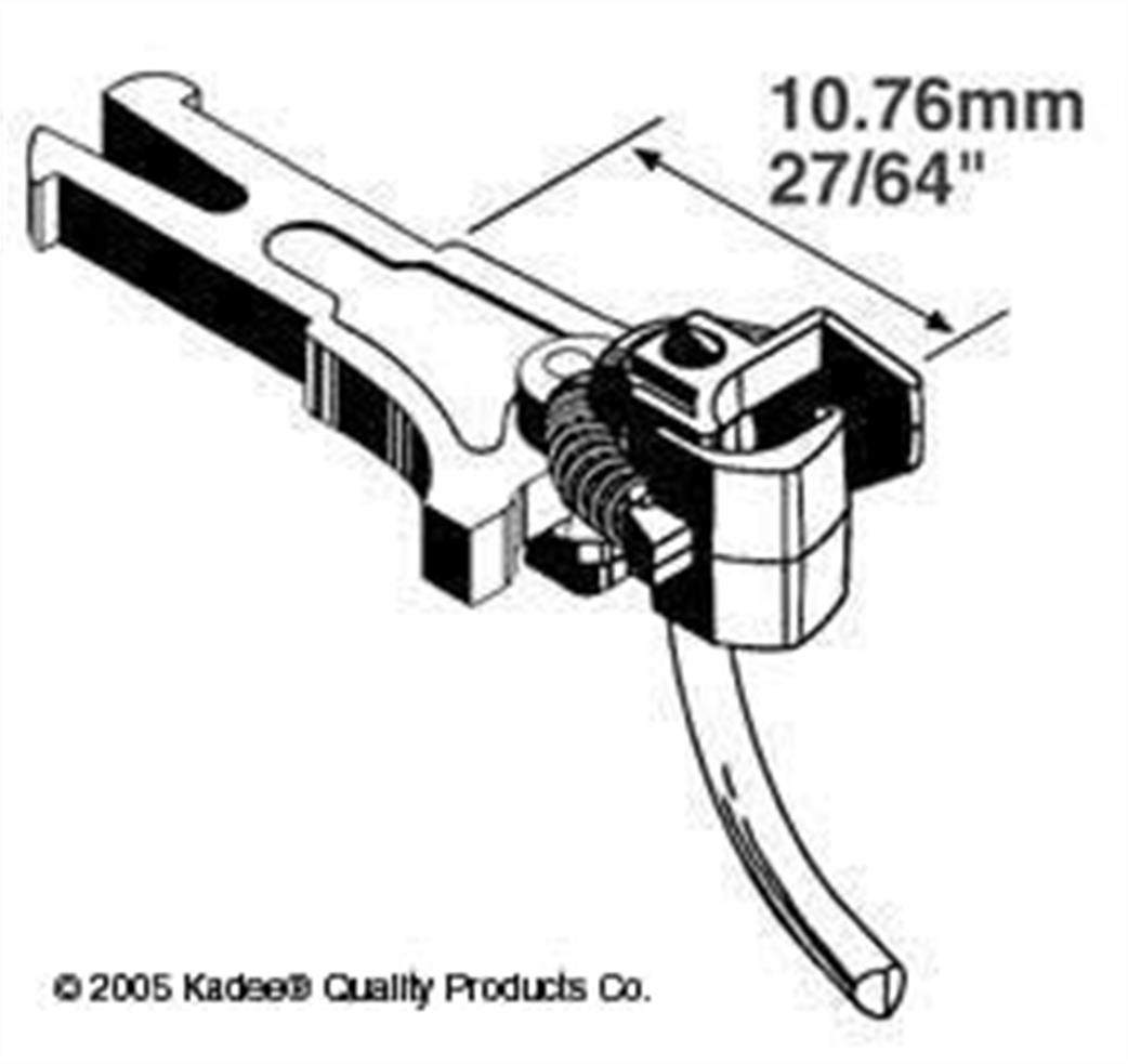 Kadee OO/HO 19 Long Length NEM Knuckle Coupler