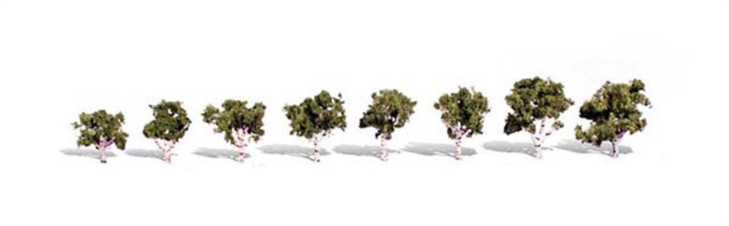 Woodland Scenics  TR3531 Classic Waters Edge Trees 3/4in - 1 1/4in Pack of 8