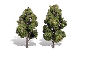 Pack of&nbsp;2&nbsp;trees. Height range&nbsp;6 to 7in.Typical scale heightO scale&nbsp;24 - 28 feetOO scale&nbsp;38 - 44 feetN scale&nbsp;72 -&nbsp;84 feet