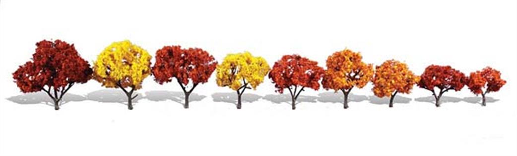 Woodland Scenics  TR3540 Classic Autumn Colours Trees 1 1/4in - 3in Pack of 9