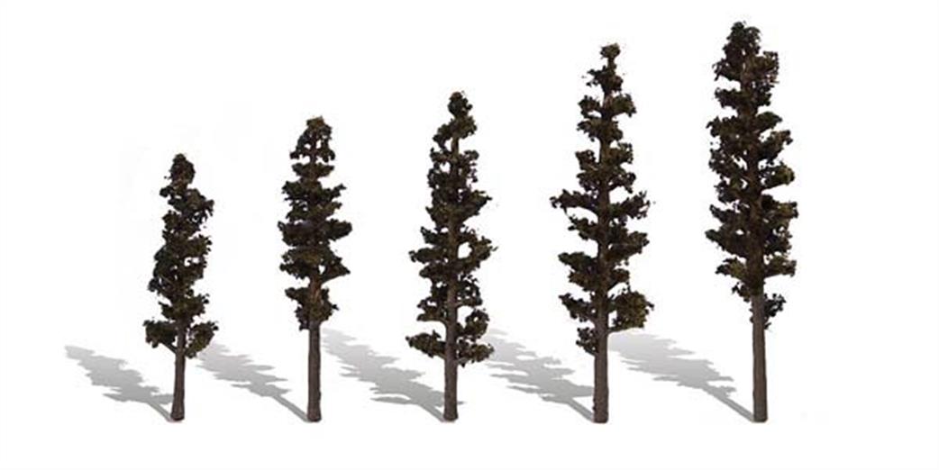 Woodland Scenics  TR3560 Classic Pine Trees 2 1/2 - 4in Pack of 5