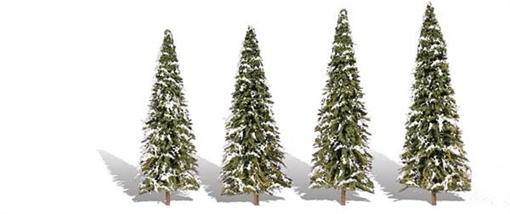 Woodland Scenics  TR3567 Classic Snow Dusted Spruce Trees 2 - 3 1/2in Pack of 5