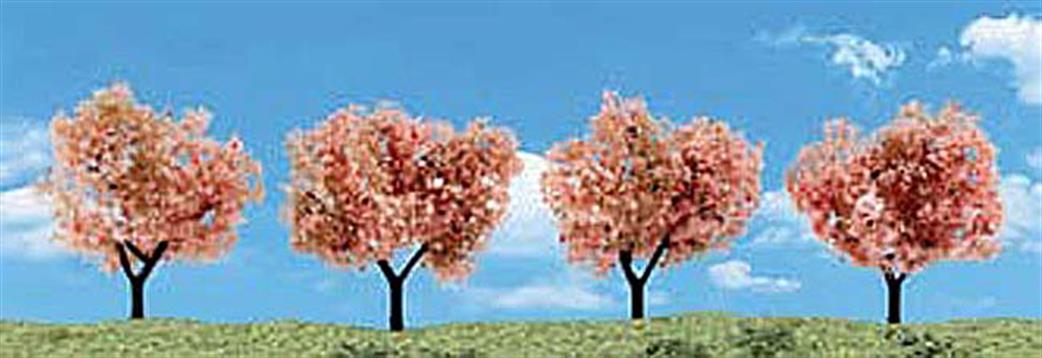Woodland Scenics  TR3593 Classic Flowering Trees 2in - 3in Pack of 4