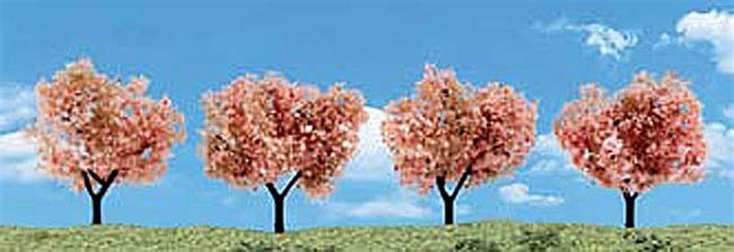 Woodland Scenics  TR3593 Classic Flowering Trees 2in - 3in Pack of 4