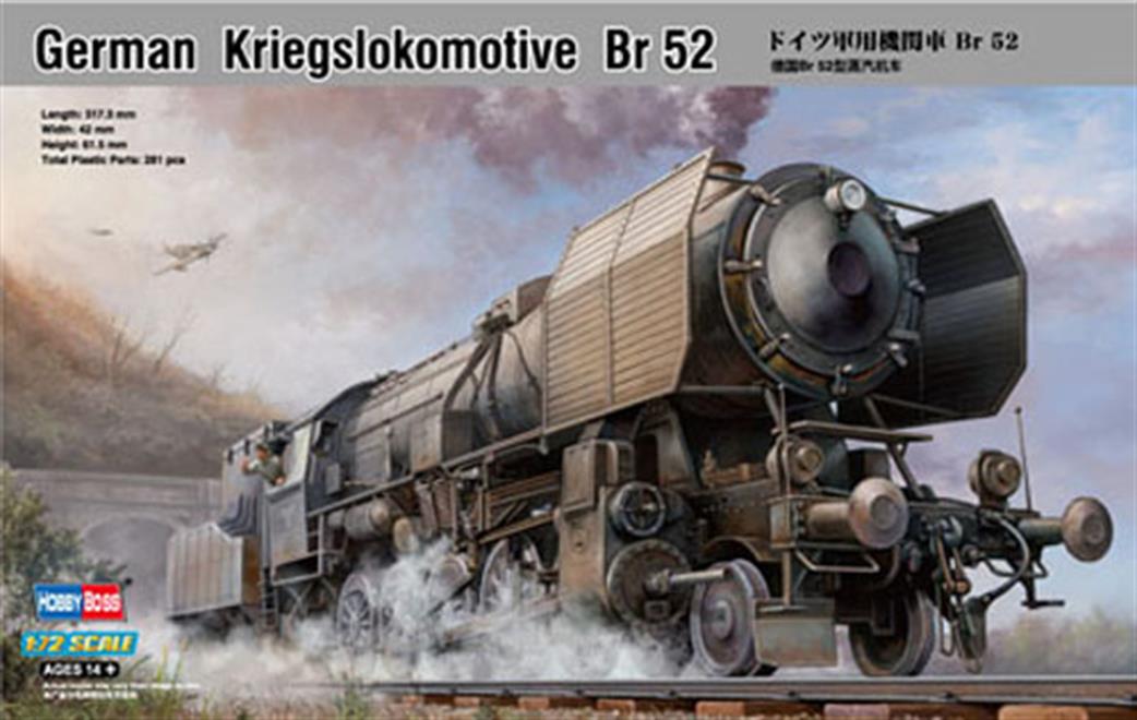 Hobbyboss 1/72 82901 German Kriegslokomotive Br52 2-10-0 WW2 Locomotive