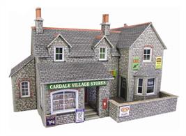 Metcalfe OO Village Shop and Cafe Card Kit PO254