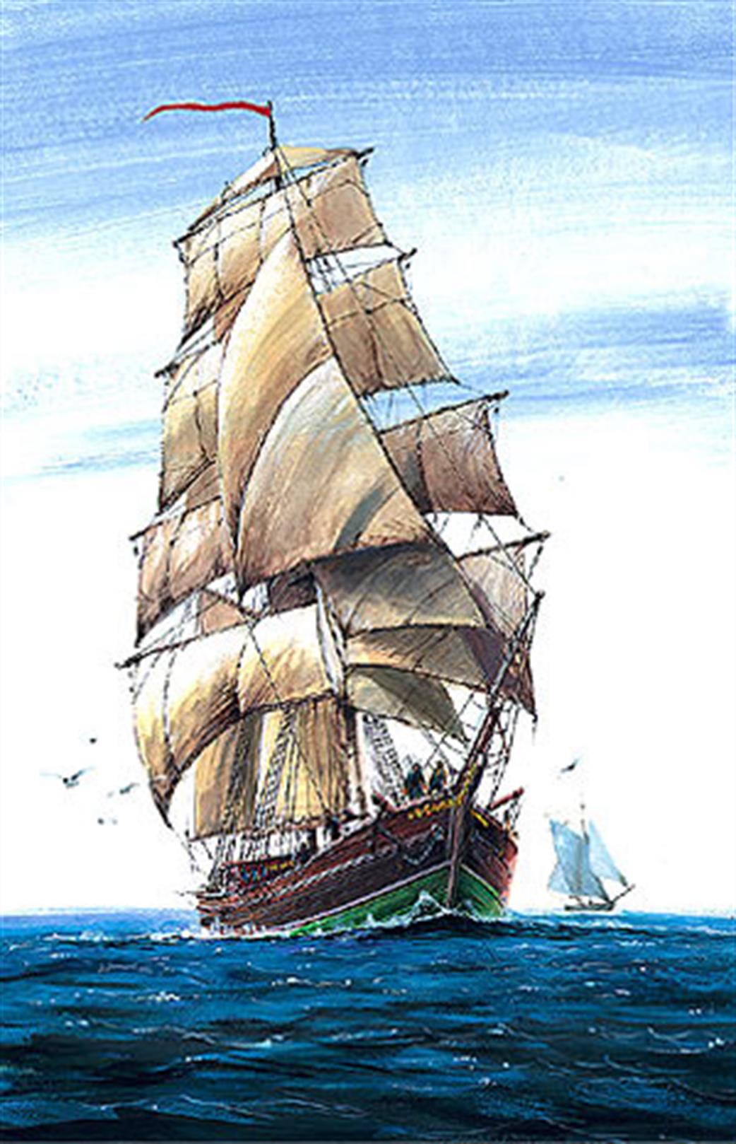 Zvezda 1/100 9011 English Brigantine Sailing Ship Plastic Model Kit