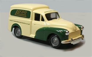 promotional Lledo model finished in cream and green with Lledo logo in gold, model length approx 8.2cm, height approx 3.7cm, moveable wheels