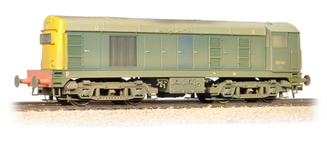 Bachmann OO 32-034A BR 20141 Class 20 Bo-Bo BR Green Full Yellow Ends TOPS Number Weathered