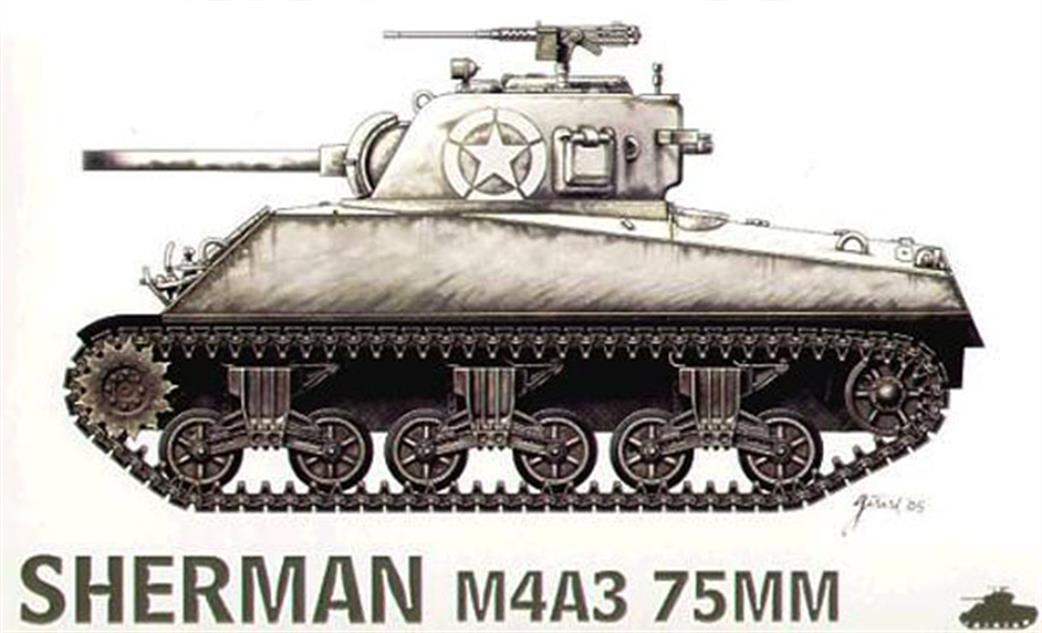 Armourfast 1/72 99014 Sherman M4A3 75mm Tank Pack of 2