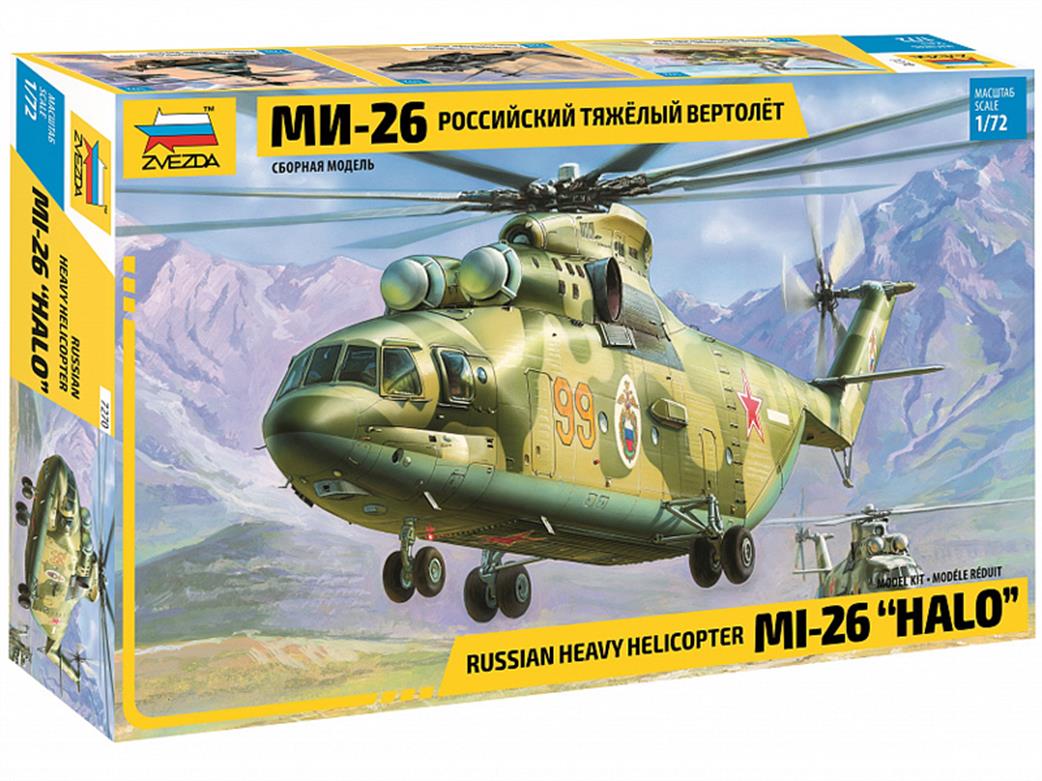Zvezda 7270 Mi-26 Soviet Heavy Helicopter Kit 1/72