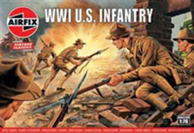 Airfix A00729V 1/76 Scale WW1 American Infantry Figures