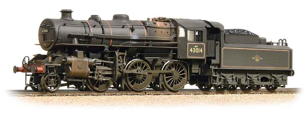 Bachmann OO 32-580A BR 43014 Ivatt Class 4MT 'Mucky Duck' 2-6-0 Mogul BR Late Crest Weathered