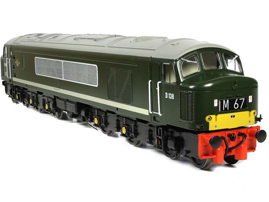 Bachmann OO 32-702A BR D138 Class 46 Diesel Locomotive Green Small Warning Panels