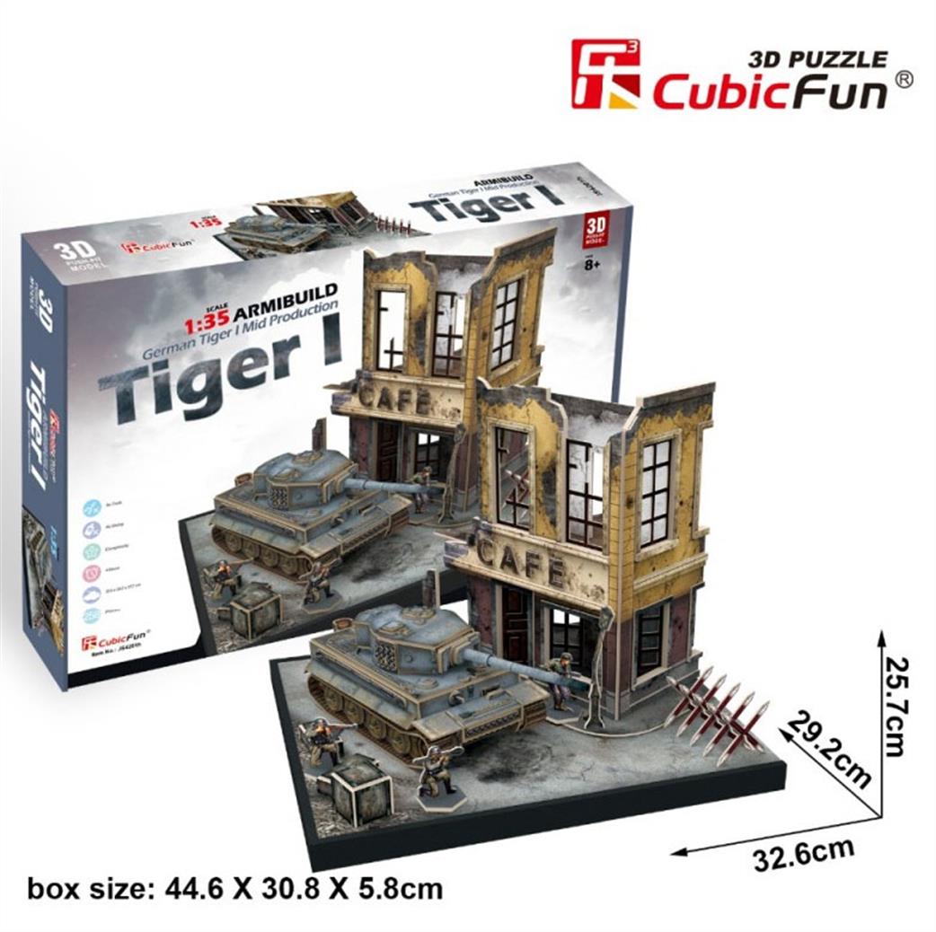 CubicFun JS4201H German Tiger 1 3D Puzzle 1/35