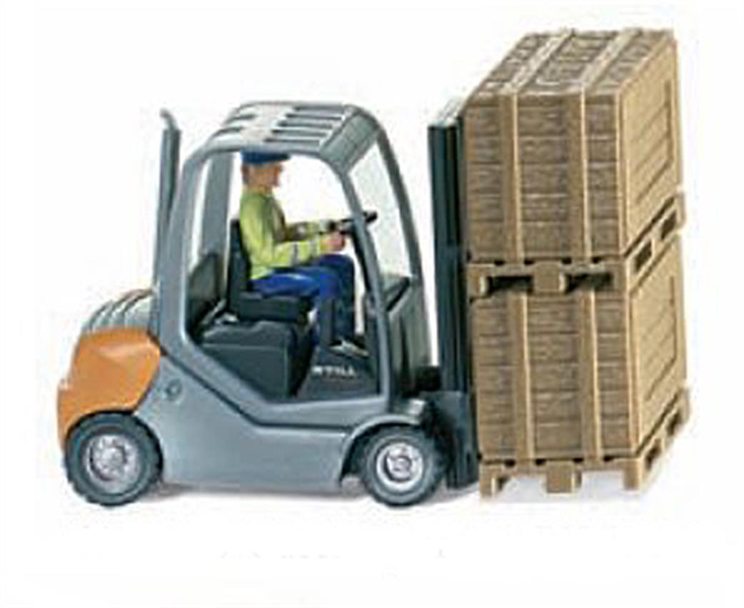 Wiking 1/87 6634028 Fork Lift Truck Still RX70-25 with Load