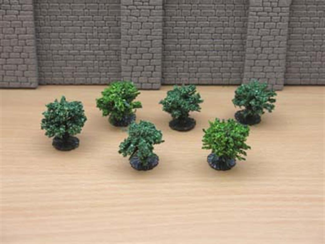 Jordan Trees  59505 Pack of 6 Green Bushes