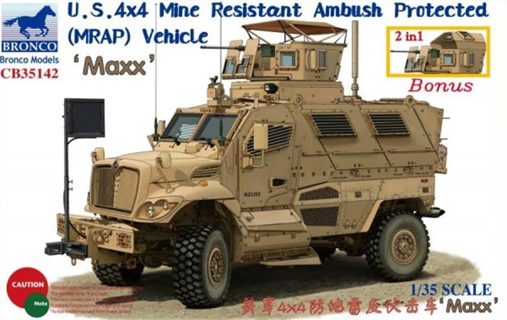 Bronco Models 1/35 CB35142 M1224 MRAP MaxxPro Plastic Kit
