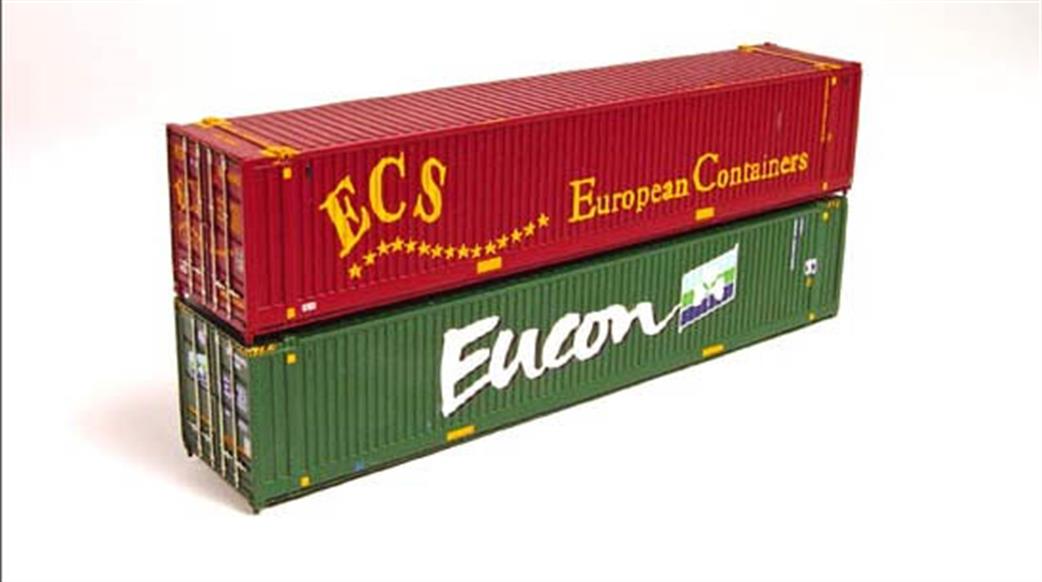 Graham Farish N 379-370 45ft Containers Econ / ECS