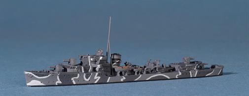 This is an early "dark" camouflage scheme for Home Fleet Destroyers.