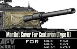 AFV AC35009 1/35 Scale B mantlet cover used on the Centurion Tanks Mk 3/5/5.1/6/7 and 7.1