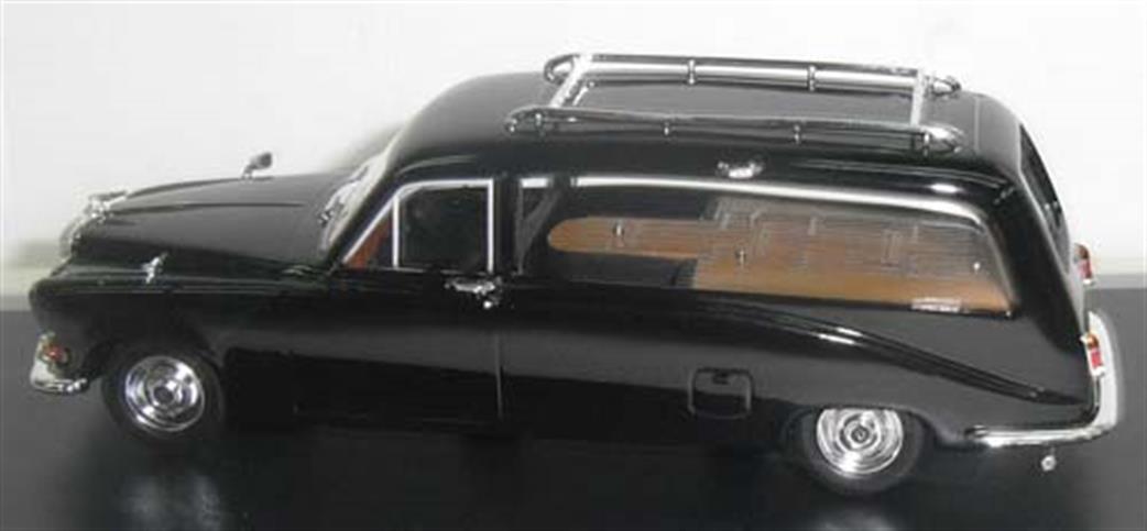 Oxford Diecast 1/43 DS002 Daimler DS420 Black Hearse Model
