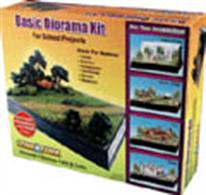 Basic Diorama KitUse this kit to create a flat, landscaped surface for your project. It includes everything you need to make plains, prairies, grasslands, farmlands, woods and meadows.