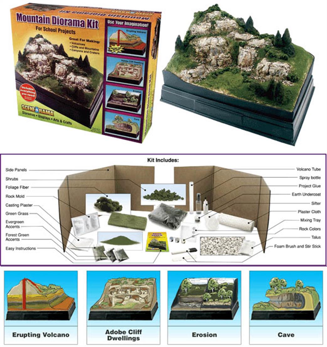 Woodland Scenics SP4111 Mountain Diorama Kit