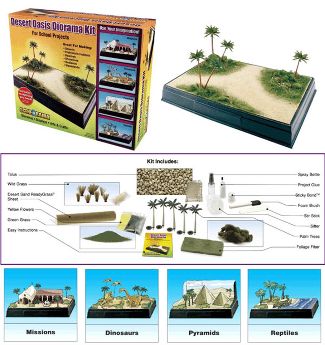 Woodland Scenics  SP4112 Desert Oasis Diorama Kit