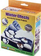 Winter Effects Use this kit to create a cold weather landscape to your diorama. Add snowdrifts, light snow dustings, icicles, glaciers and more ! 