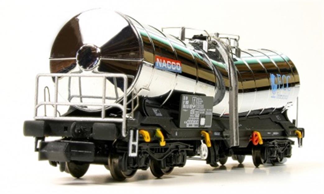 Dapol N 2F-027-009 ECC Silver Bullet China Clay Slurry Tank Wagon 33 87 789 8077-5