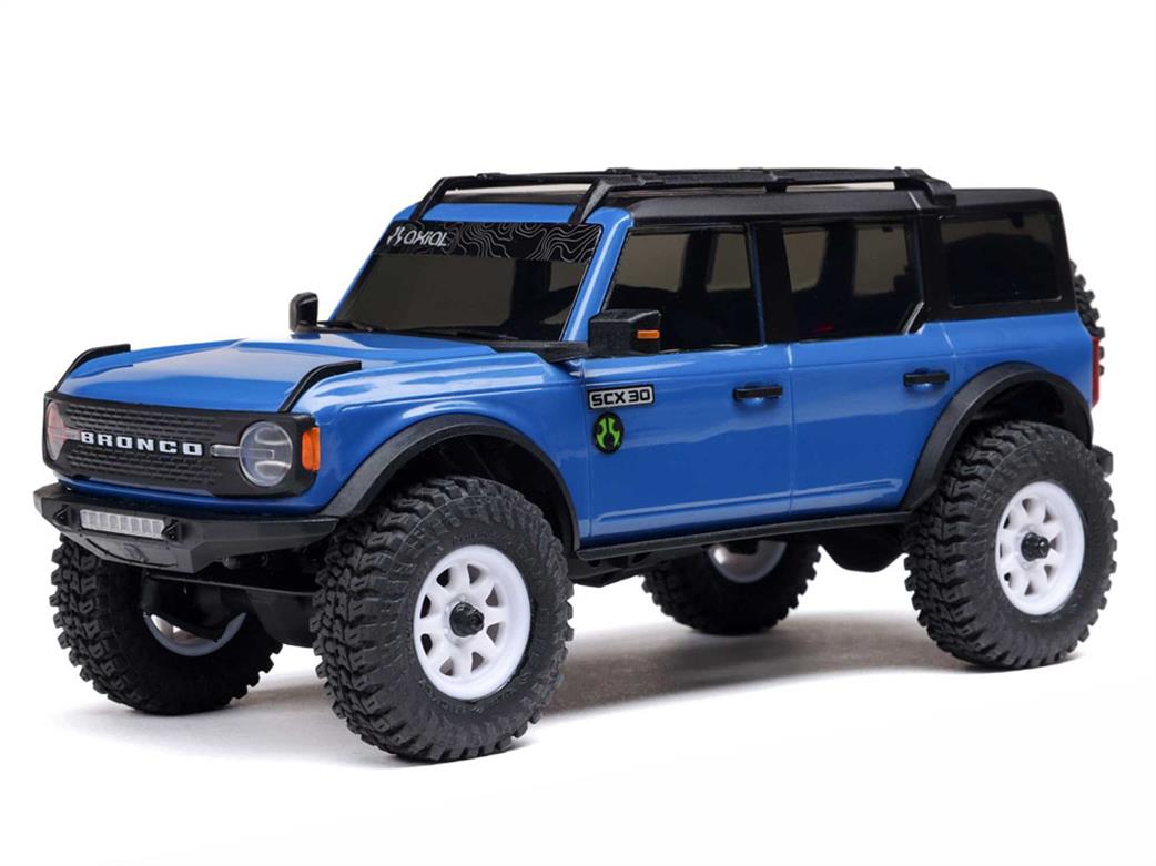 Axial Racing 1/30 C-AXI-2048T1 SCX30 Ford Bronco Electric 4 x 4 Crawler Blue Body