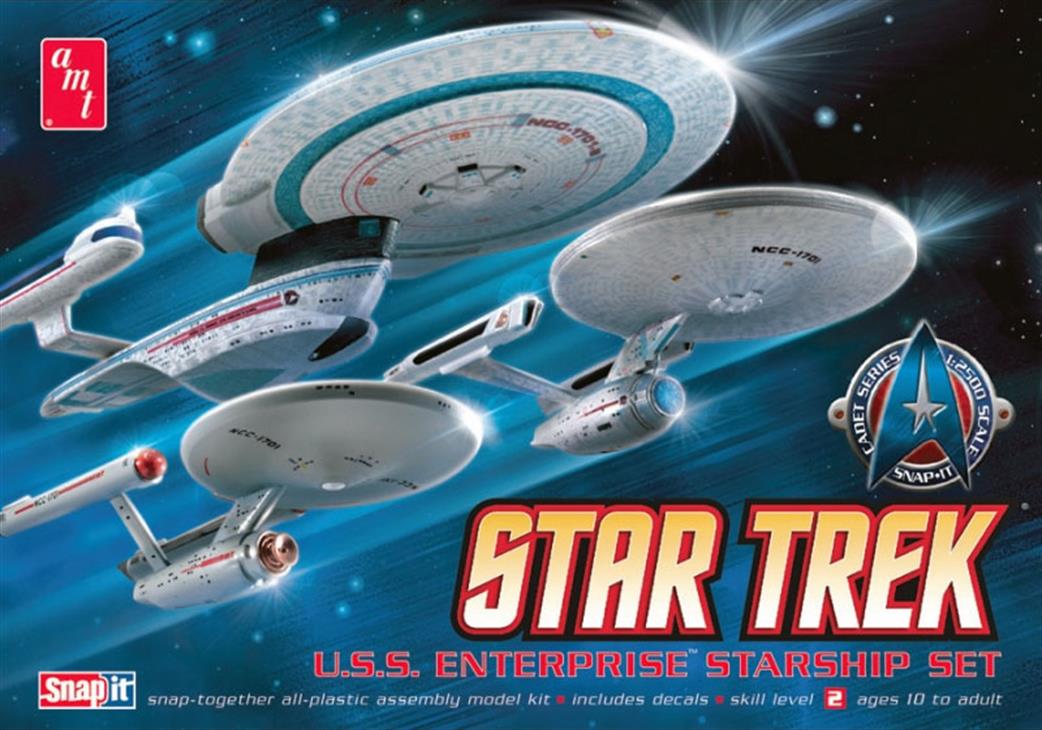 AMT/ERTL AMT660l/12 Star trek USS Enterprise Starship Set 1/2500