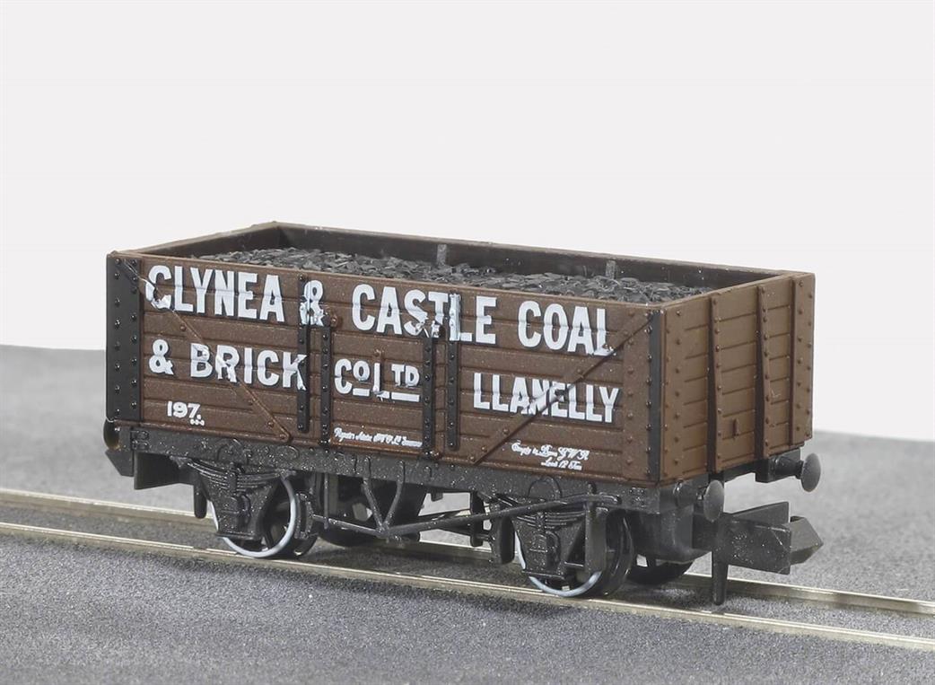 Peco NR-P401 Clynea Coal & Brick 7-Plank Open Wagon N