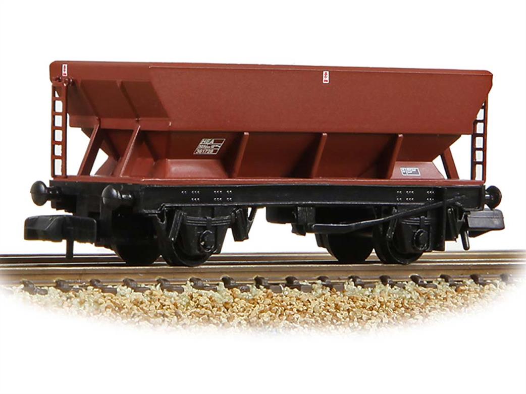 Graham Farish N 373-502D BR HEA 46 tonne Coal Hopper Bauxite Brown